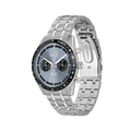 Hugo Boss Tourmaster Chronograph Blue Dial Silver Steel Strap Watch for Men - 1514286