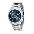 Maserati Attrazione Chronograph Blue Dial Silver Steel Strap Watch for Men - R8853151005