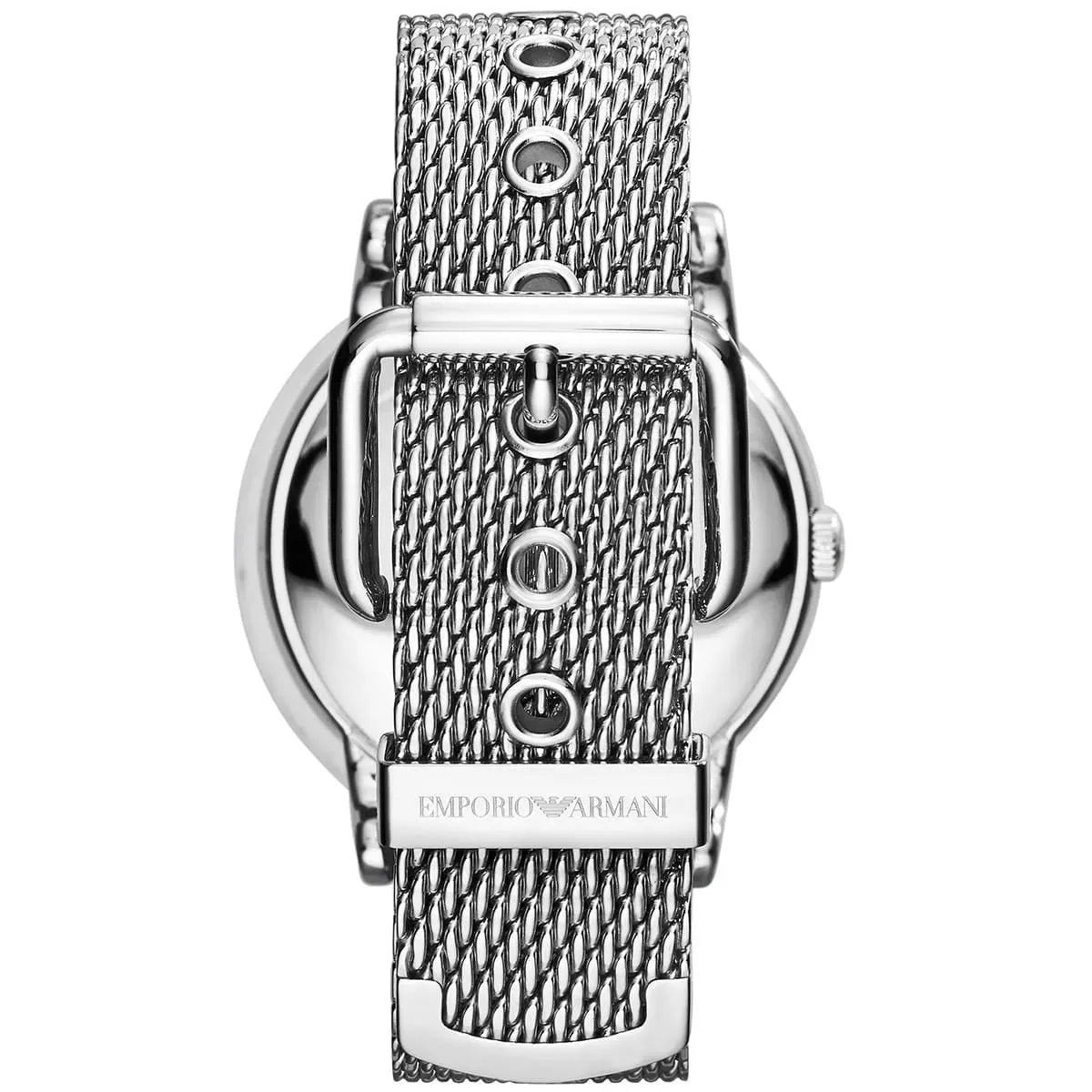 Emporio Armani Luigi White Dial Silver Mesh Strap Watch for Men - AR1812