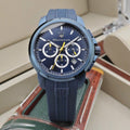 Maserati Successo Chronograph Blue Dial Blue Rubber Strap Watch for Men - R8871621044