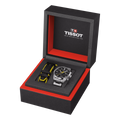 Tissot PR 100 Tour De France Chronograph Black Dial Silver Steel Strap Watch for Men - T150.417.11.051.00