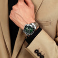 Maserati Competizione Green Dial Silver Steel Strap Watch for Men - R8853100038