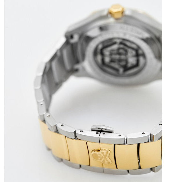 Philipp Plein High-Conic Automatic Gold Dial Two Tone Steel Strap Watch For Men - PWRAA0323