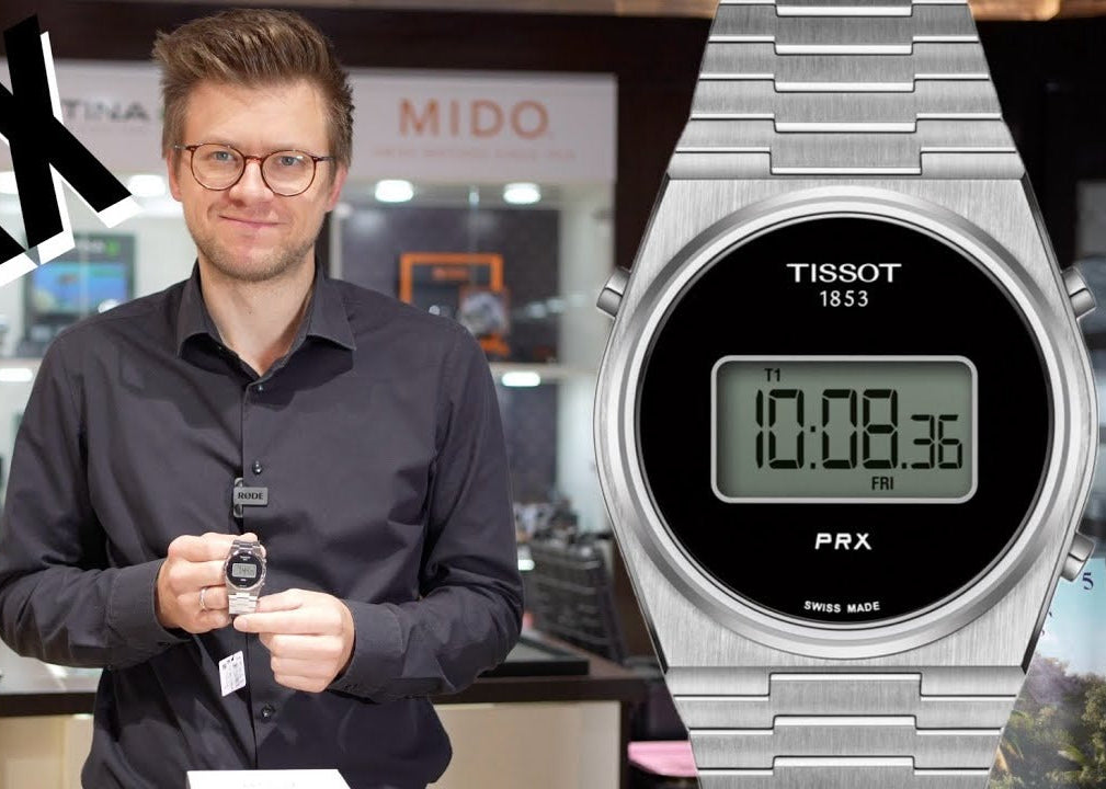 Tissot Digital Quartz Black Dial Silver Steel Strap Watch for Men - T137.463.11.050.00