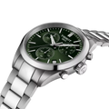 Tissot PR 100 Chronograph Green Dial Silver Steel Strap Watch for Men - T150.417.11.091.00
