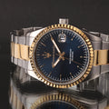Maserati Competizione Blue Dial Two Tone Steel Strap Watch for Men - R8853100027