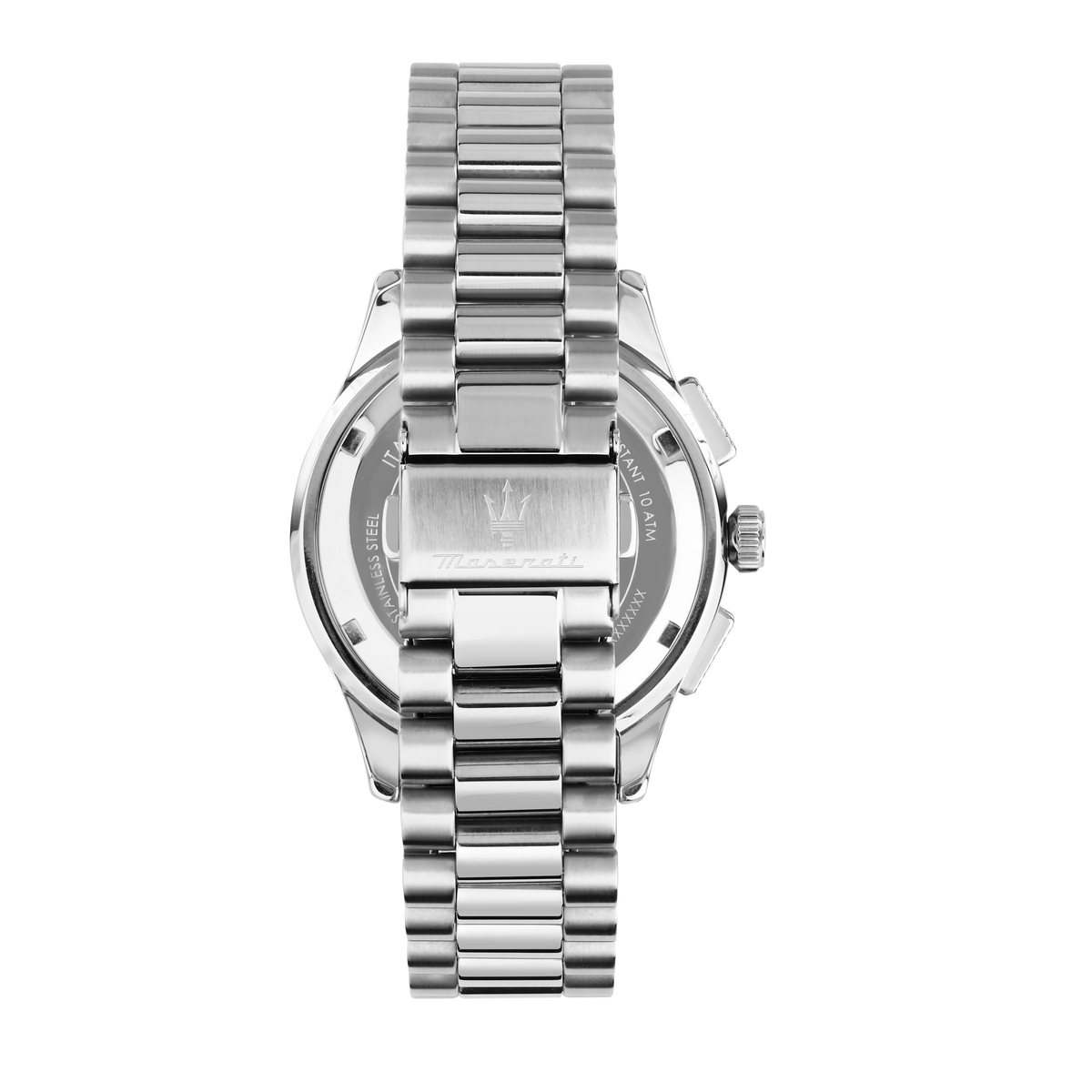 Maserati Sorpasso Chronograph Green Dial Silver Steel Strap Watch for Men - R8873624002