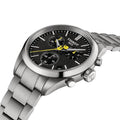 Tissot PR 100 Tour De France Chronograph Black Dial Silver Steel Strap Watch for Men - T150.417.11.051.00