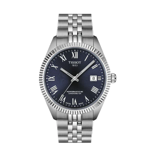 Tissot Ballade Powermatic 80 COSC Blue Dial Silver Steel Strap Watch for Men - T156.408.11.043.00