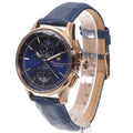 Maserati Sorpasso Chronograph Blue Dial Blue Leather Strap Watch for Men - R8871624009