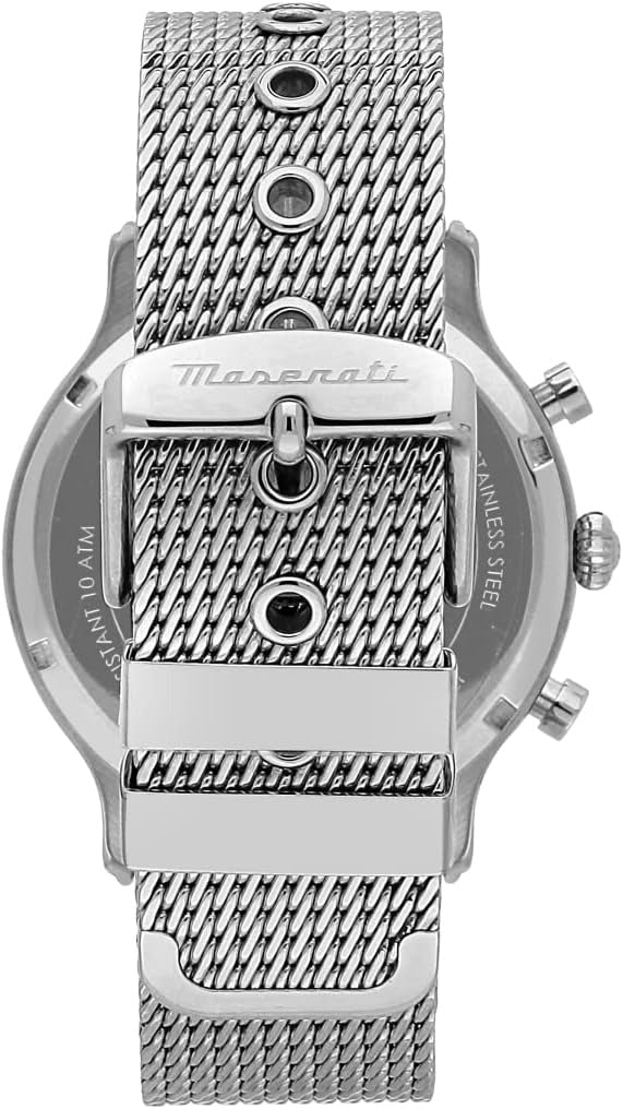 Maserati Epoca Limited Edition Chronograph Blue Dial Silver Mesh Strap Watch for Men - R8873618022