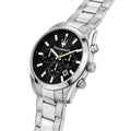 Maserati Attrazione Chronograph Black Dial Silver Steel Strap Watch for Men - R8853151010