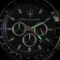 Maserati SFIDA Chronograph Blue Dial Silver Steel Strap Watch for Men - R8873640025