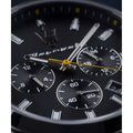 Maserati Attrazione Chronograph Black Dial Silver Steel Strap Watch for Men - R8853151010