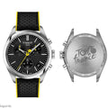 Tissot PR 100 Tour De France Chronograph Black Dial Silver Steel Strap Watch for Men - T150.417.11.051.00