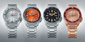 Seiko 5 Sports 55th Anniversary Limited Edition Rose Gold Dial Rose Gold Steel Strap Watch for Men - SRPK08K1