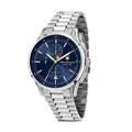 Maserati Sorpasso Chronograph Blue Dial Silver Steel Strap Watch for Men - R8873624004