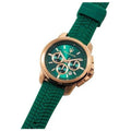 Maserati Successo Chronograph Green Dial Green Silicone Strap Watch for Men - R8871621038