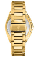 Maserati Velocità Chronograph Blue Dial Gold Steel Strap Watch for Men - R8873652002