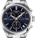 Tissot PR 100 Chronograph Blue Dial Silver Steel Strap Watch for Men - T150.417.11.041.00