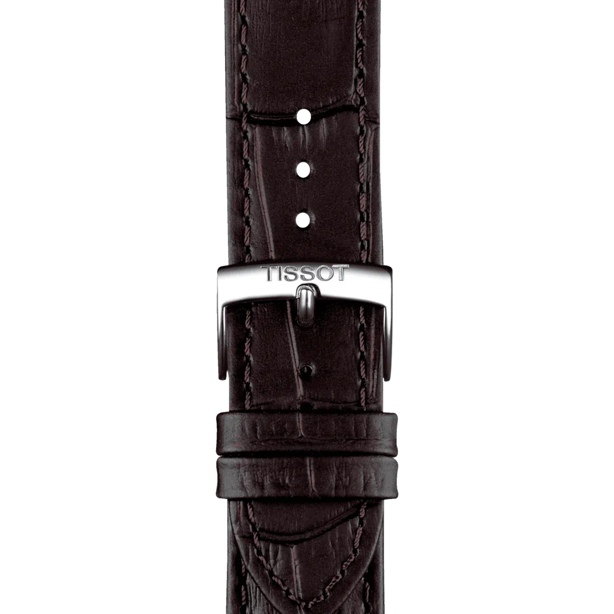Tissot PR 100 Quartz Silver Dial Black Leather Strap Watch for Men - T150.410.16.031.00