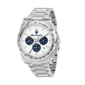 Maserati Velocità Chronograph White Dial Silver Steel Strap Watch for Men - R8873652007