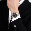 Maserati SFIDA Chronograph Grey Dial Two Tone Steel Strap Watch for Men - R8873640021