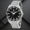 Maserati Velocità Date Black Dial Silver Steel Strap Watch for Men - R8853152002