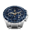 Maserati Traguardo Limited Edition Chronograph Blue Dial Silver Steel Strap Watch for Men - R8873612052