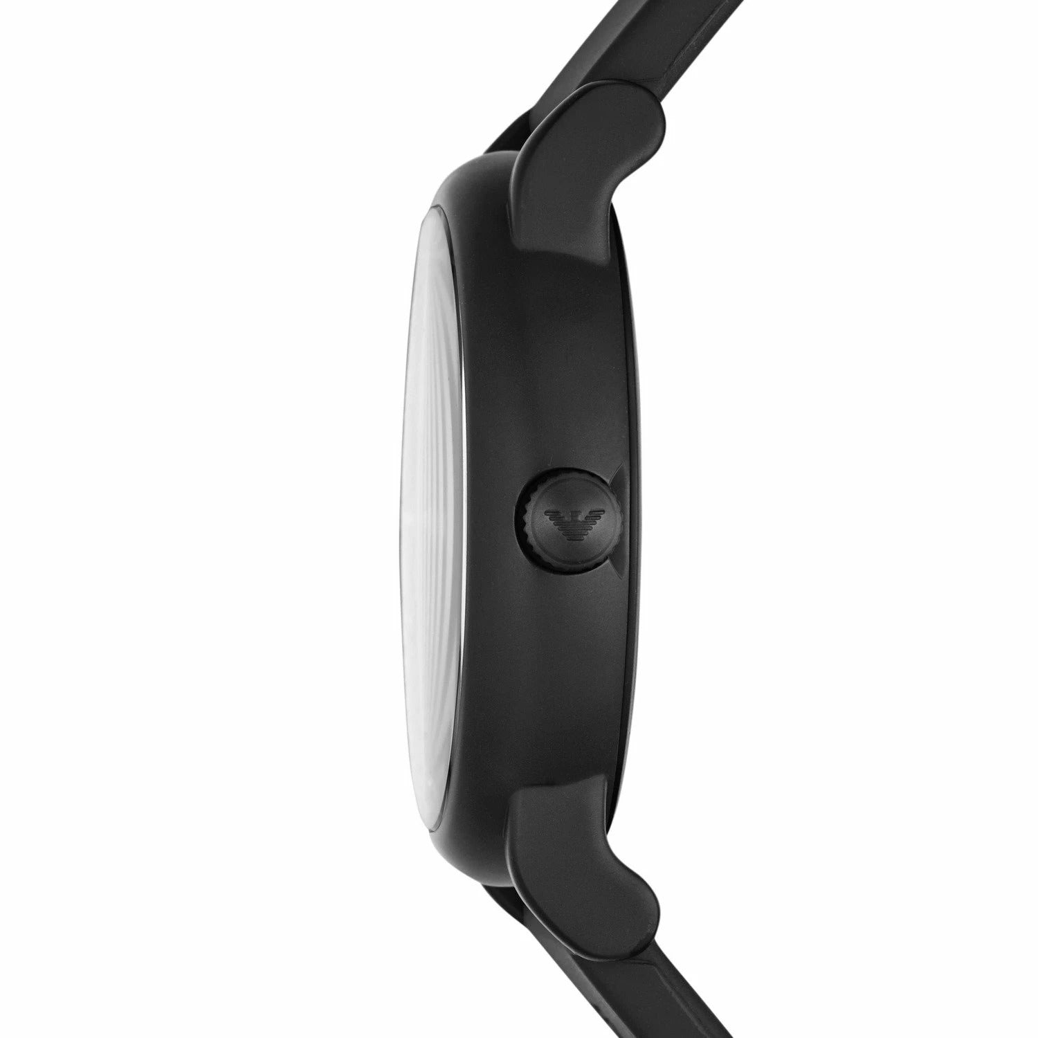 Emporio Armani Luigi Gray Dial Black Silicon Strap Watch for Men - AR11176