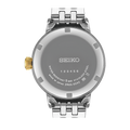 Seiko Presage Cocktail Time Automatic Diamonds White Dial Two Tone Steel Strap Watch for Women - SRE010J1