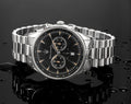 Maserati Tradizione Chronograph Black Dial Silver Steel Strap Watch for Men - R8873646004