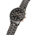 Maserati Tradizione Chronograph Black Dial Black Steel Strap Watch for Men - R8873646001