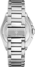 Maserati Velocità Chronograph Silver Dial Silver Steel Strap Watch for Men - R8873652006