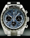 Seiko Prospex Speedtimer Solar Chronograph Limited Edition Blue Dial Two Tone Steel Strap Watch for Men - SSC909
