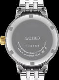 Seiko Presage Cocktail Time Automatic Diamonds White Dial Two Tone Steel Strap Watch for Women - SRE010J1