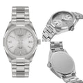 Tissot PRC 100 Solar Quartz Silver Dial Silver Steel Strap Watch for Men - T151.422.11.031.00