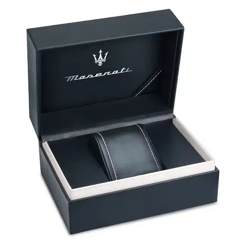 Maserati Competizione Black Dial Two Tone Steel Strap Watch for Men - R8853100042
