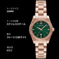 Emporio Armani Federica Analog Green Dial Rose Gold Steel Strap Watch for Women - AR11639