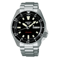 Seiko 5 Sports SKX Automatic Black Dial Silver Steel Strap Watch for Men - SRPL85K1