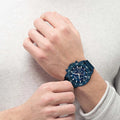 Hugo Boss Admiral Chronograph Blue Dial Blue Nylon Strap Watch for Men - 1513919