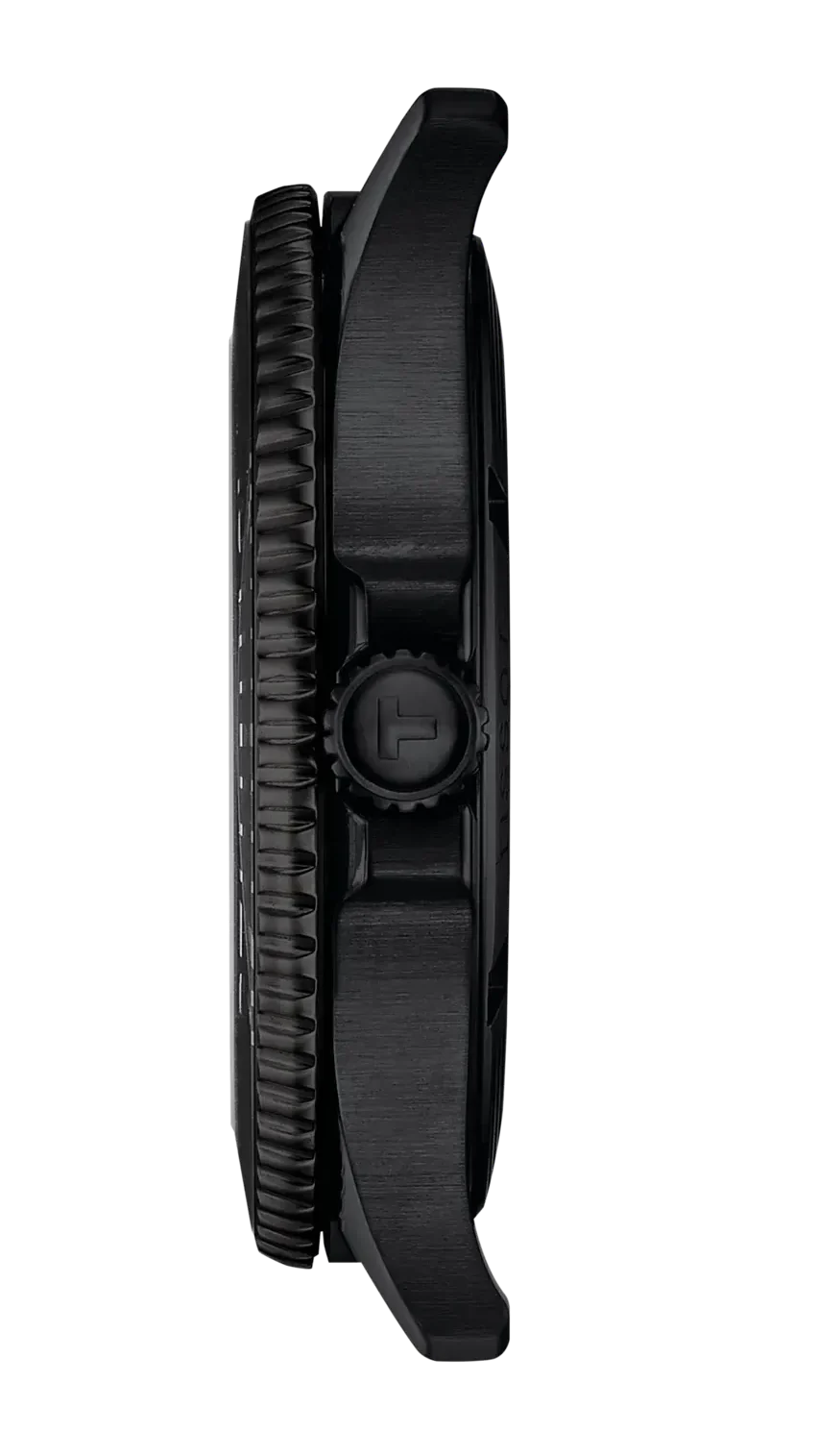 Tissot Seastar 1000 Red Dial Black Steel Strap Watch for Men - T120.410.33.421.00