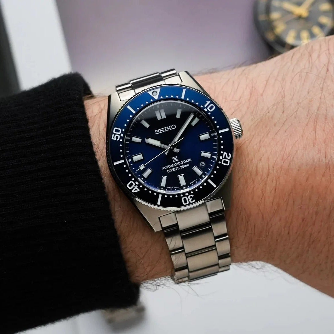 Seiko Prospex 1965 Heritage Diver’s Automatic Blue Dial Silver Steel Strap Watch for Men - SPB451J1