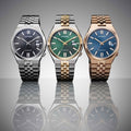 Citizen Tsuyosa 60 Automatic Green Dial Two Tone Steel Strap Watch for Men - NK0024-54X