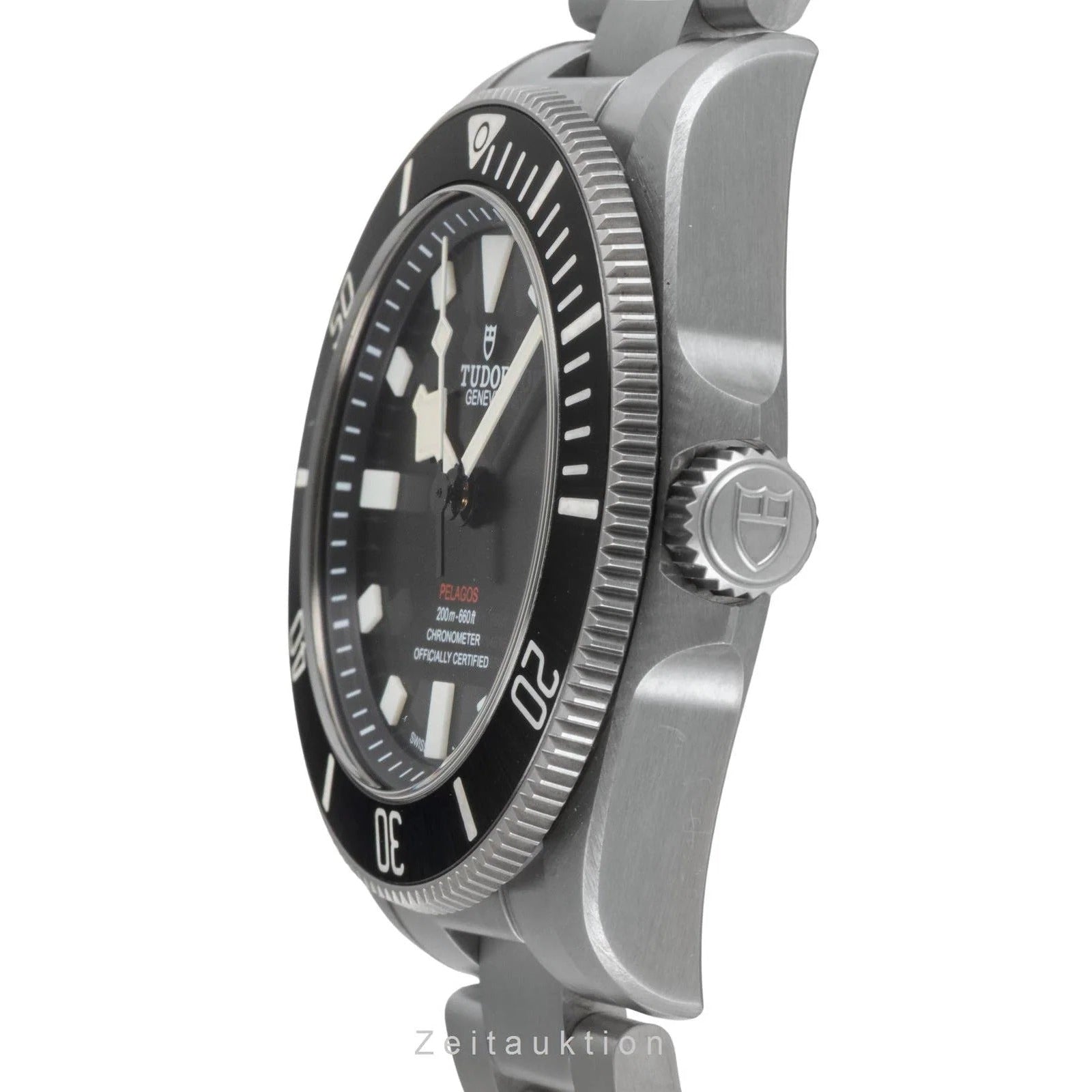 Tudor Pelagos Black Dial Grey Steel Strap Watch for Men - M25407N-0001