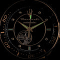 Maserati SFIDA Special Edition Automatic Black Dial Gold Steel Strap Watch for Men - R8823140012