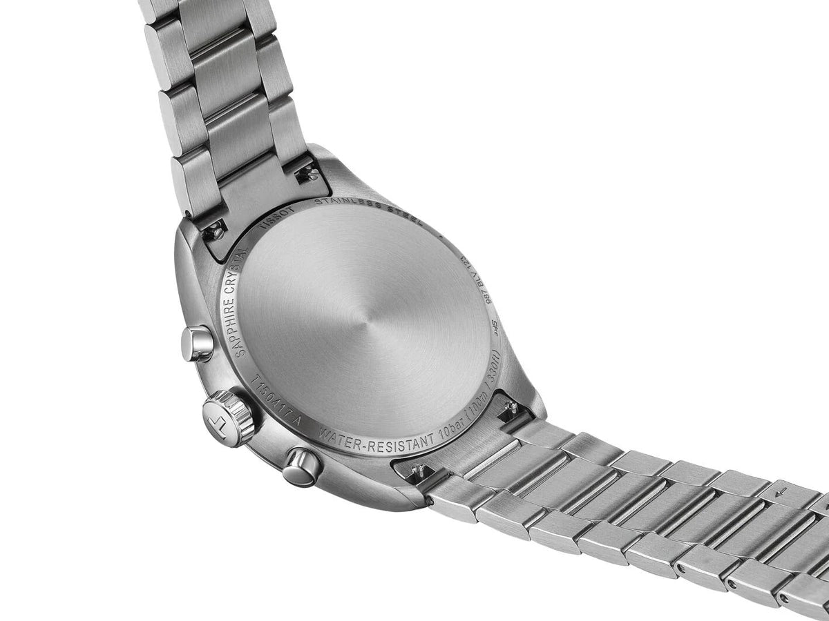 Tissot PR 100 Chronograph Light Blue Dial Silver Steel Strap Watch for Men - T150.417.11.351.00