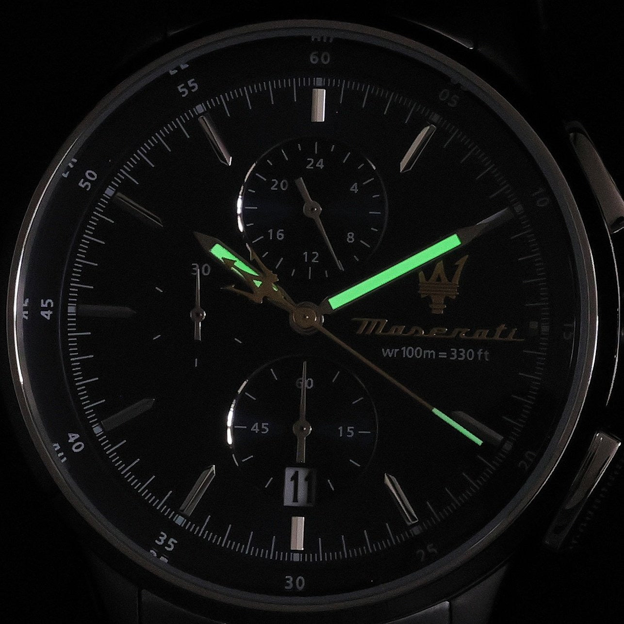 Maserati Sorpasso Chronograph Blue Dial Silver Steel Strap Watch for Men - R8873624004