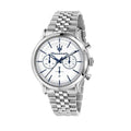 Maserati Epoca Chronograph White Dial Silver Steel Strap Watch for Men - R8873618034