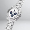 Maserati Velocità Chronograph White Dial Silver Steel Strap Watch for Men - R8873652007